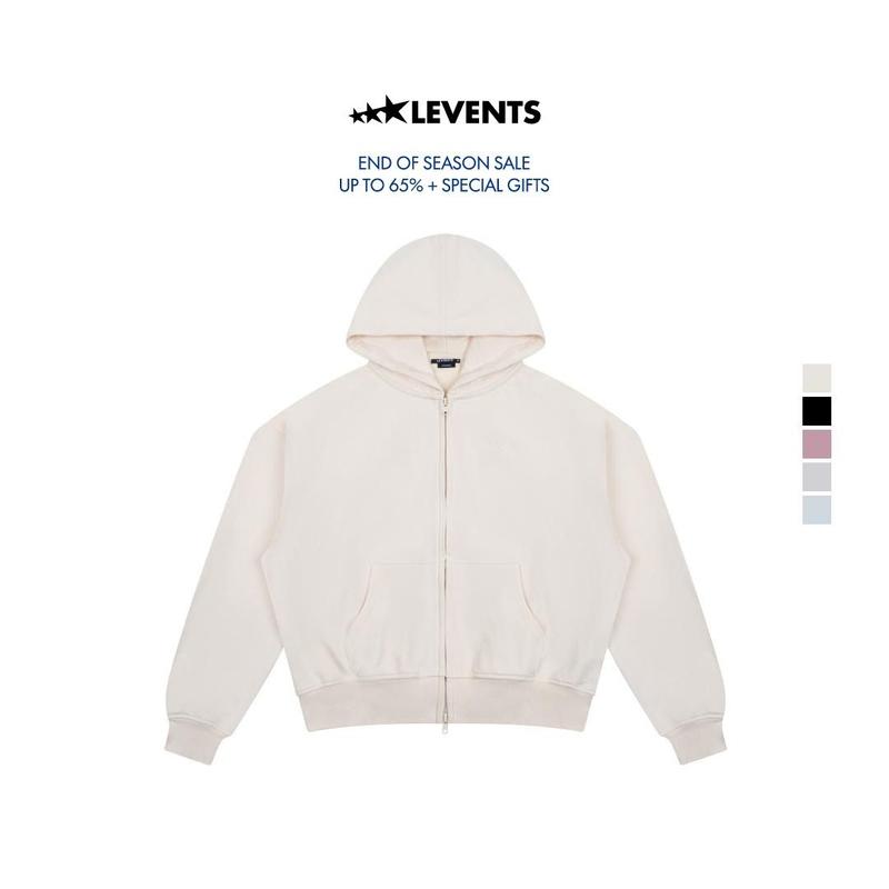 Áo Zipper Hoodie Levents Classic Boxy 2.0 Chất Nỉ Chân Cua Unisex 0