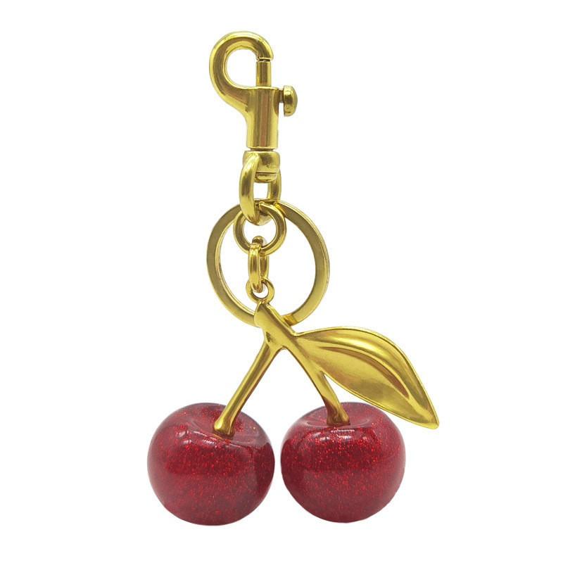 gantungan kunci tas Cherry Bag Charm cherry keychain gantungan kunci gantungan tas cherry  bag Resin 3