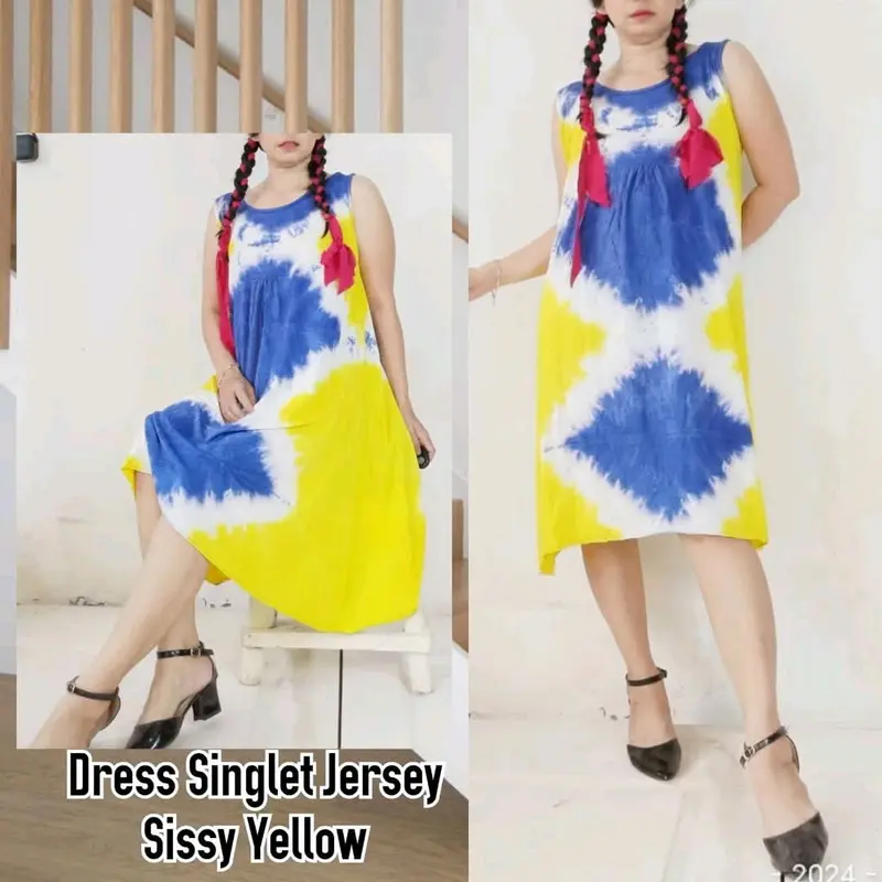 Daster Singlet Bahan Kaos Jersey Dastee Yukensi One Size Fit to XL 1