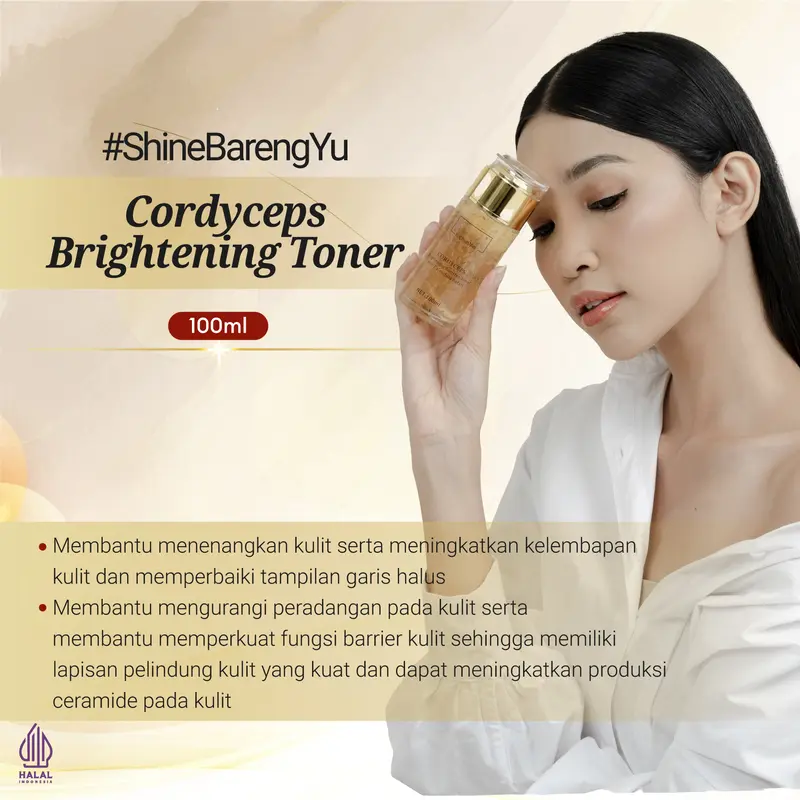 [BPOM ORIGINAL LOKAL] YU CHUN MEI CORDYCEPS Brightening Toner with Calendula Petals  100ml 0
