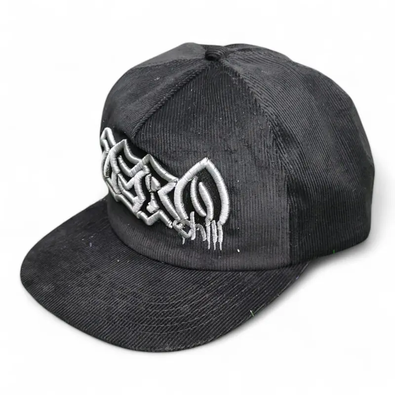 Topi Corduroy Snapback bordir for skena outfit 2