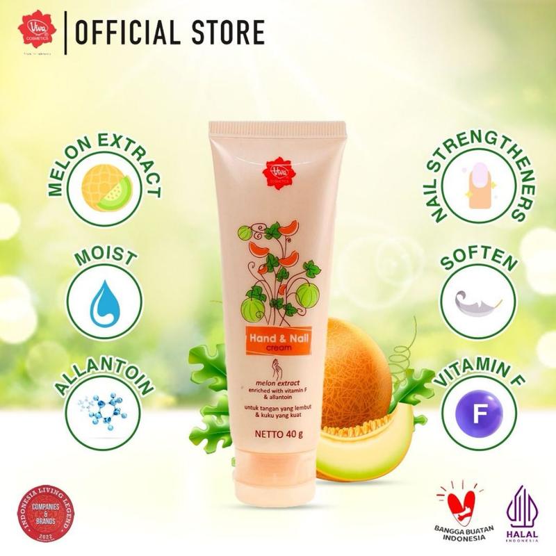 Viva Hand & Nail Cream with Vit F, Melon Extract & Allantoin - 40 gr 1