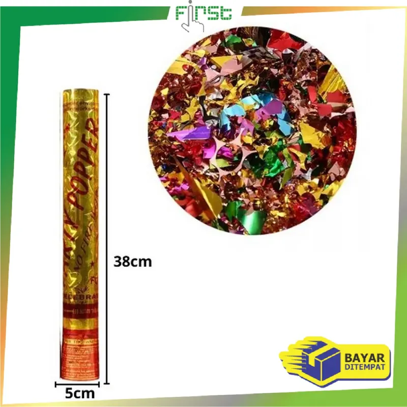 [COD] FH C785 Confetti Party Semburan Kertas Warna Warni Wedding dan Ulang Tahun Import 7
