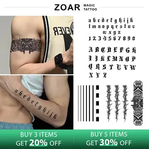 DOOSIN-Y25 Stiker Tato Temporary Semi Permanen 【Kombinasi sinar】Tahan lama Tattoo menempel dekorasi seni untuk pria dan wanita