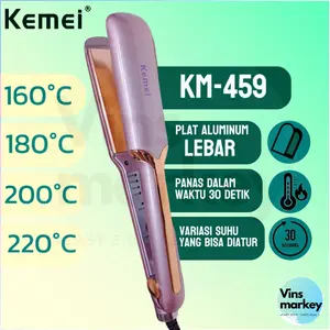 Catokan Rambut Kemei KM 459 / Catok Pelurus Rambut KM-459 Meluruskan Straightener