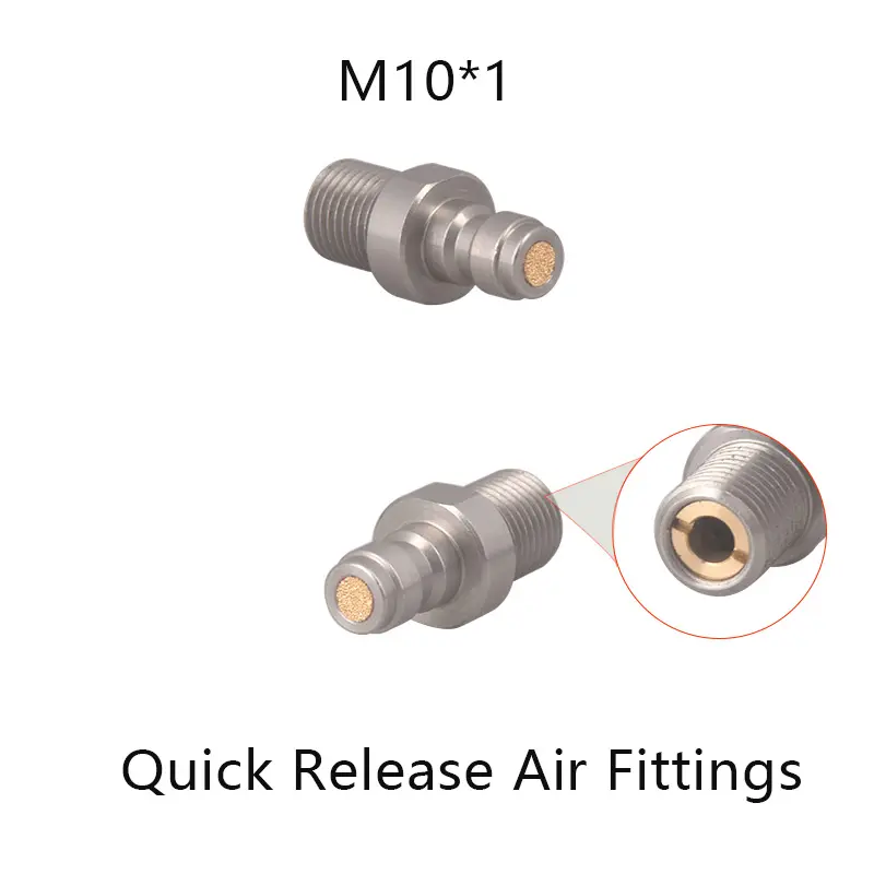 HPA M10 8MM Gas Cylinder Refill Quick Coupler PCP Connector Fittings Quick Release For Hoses Air Tank Soft Accesories For Diving