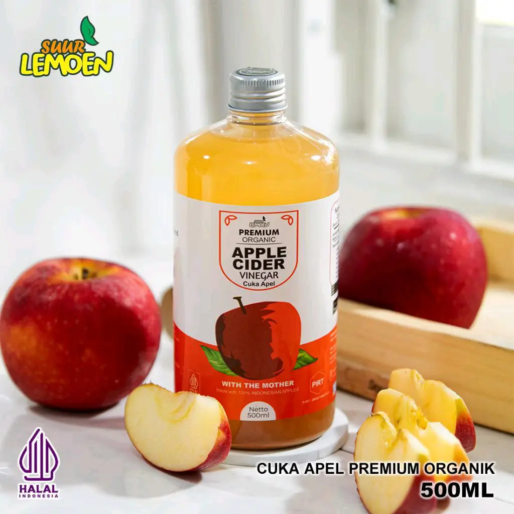 (500ml) Suur Lemoem Cuka Apel With The Mother Premium Organic