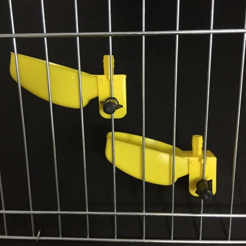 12Pcs Cage Accessories Automatic Quail Drinking Bowl Plastic Suspension Bird Waterer Feeder Practical Convenient Drinking Cup Bowl Duck 7