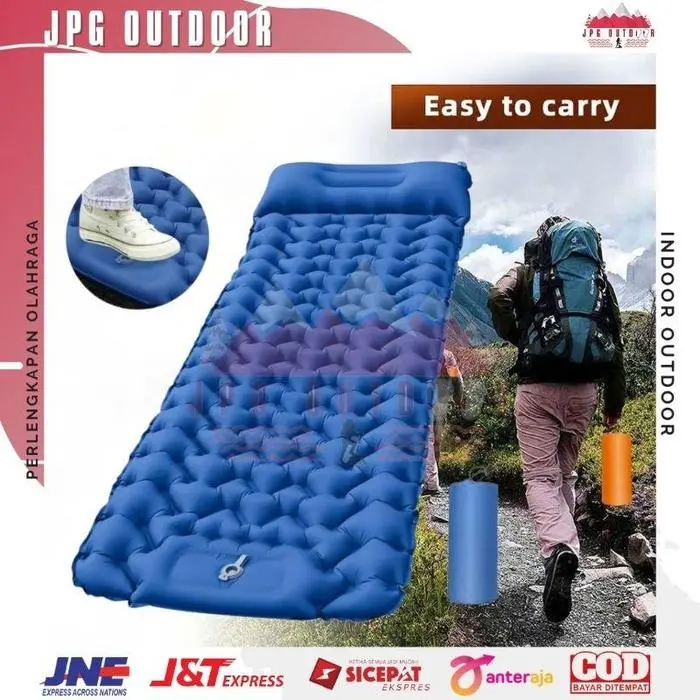 Fashion - Sleeping Pad Kasur Matras Angin Inflatable Bed Travel Pillow Camping Outdoor Portable