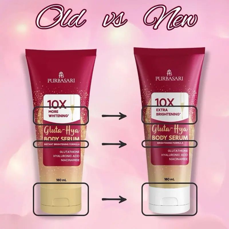 PROMO] NEW PACKAGING Purbasari Body Serum Gluta Hya 180ml Hand Body Lotion  Tubuh - Shop