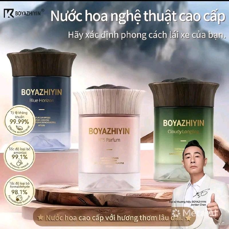 BOYAZHIYN Hương Thơm Ô Tô Số 5 Hương Trà Longjing Balsem Xanh Biển 150g Bền Lâu Dễ Chịu Cao Cấp Mới Nhất