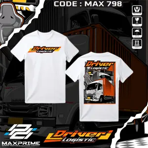 MAXPRIME TSHIRT - TSHIRT DRIVER LOGISTIK - KAOS DRIVER LOGISTIK - KAOS TRUK - TSHIRT TRUK - MAX 798