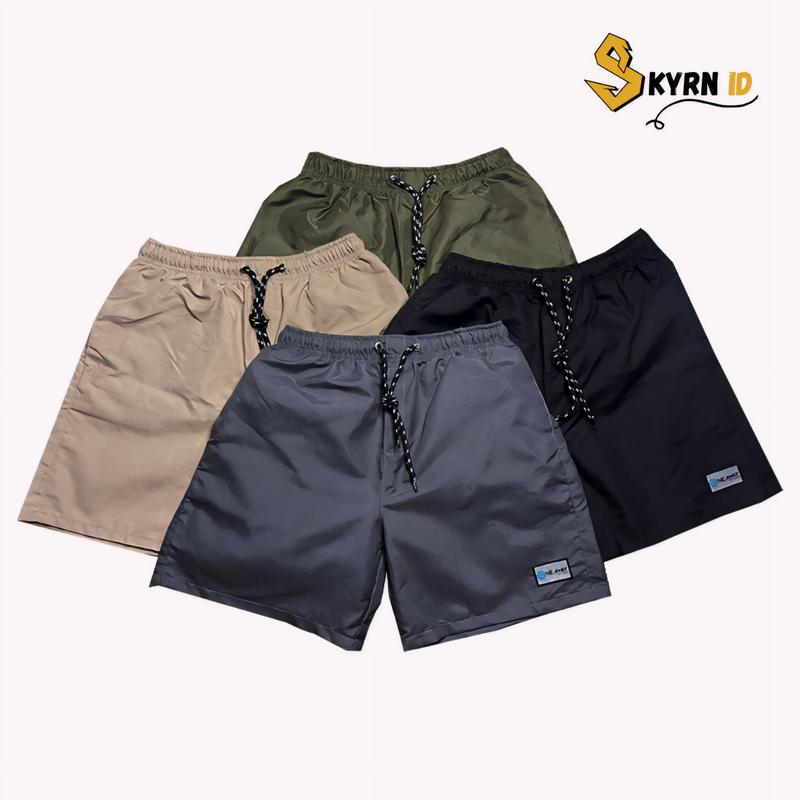 PAKET 2 PCS & 1 PCS  CELANA PENDEK BOARDSHORT ONEAWAY MURAH NYAMAN SANTAI PANTAI DISKON MELAR DI PINGGANG ADA KANTONG NYA UNTUK PRIA DAN WANITA ADA WARNA ABU HIJAU 3
