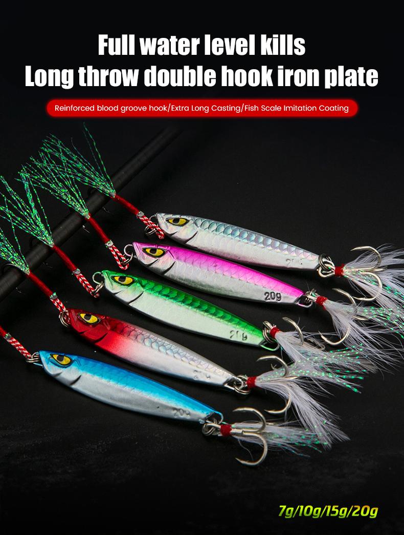 SeaHunter Umpan Pancing Jigging Hook 5PCS micro jig 1 SET Memancing Spinner Umpan 10g Laser Metal Spoon Fishing Lure Ikan Laut SeaHunter Umpan Pancing Jigging Hook 5PCS micro jig 1 SET Memancing Spinner Umpan 10g Laser Metal Spoon Fishing Lure Ikan Laut