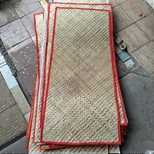 Tikar Pandan Warna Anyam Jahit Kain Warna Warni Samping -+60x120 Tikar Anyaman Tikar Piknik Tikar Alas Tikar Gulung Pandan Tikar Lipat Tikar Pindahan Rumah Tikar Tradisional 60x120/55x110 cm -+