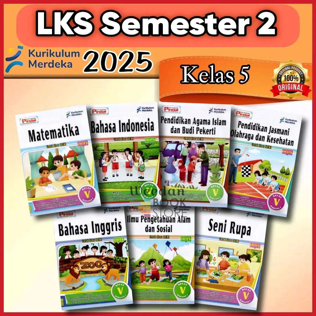 [ 2025 ] LKS PINDAI Kelas 5 Sd Semester 2 Kurikulum Merdeka Cv Arya Duta Terbaru
