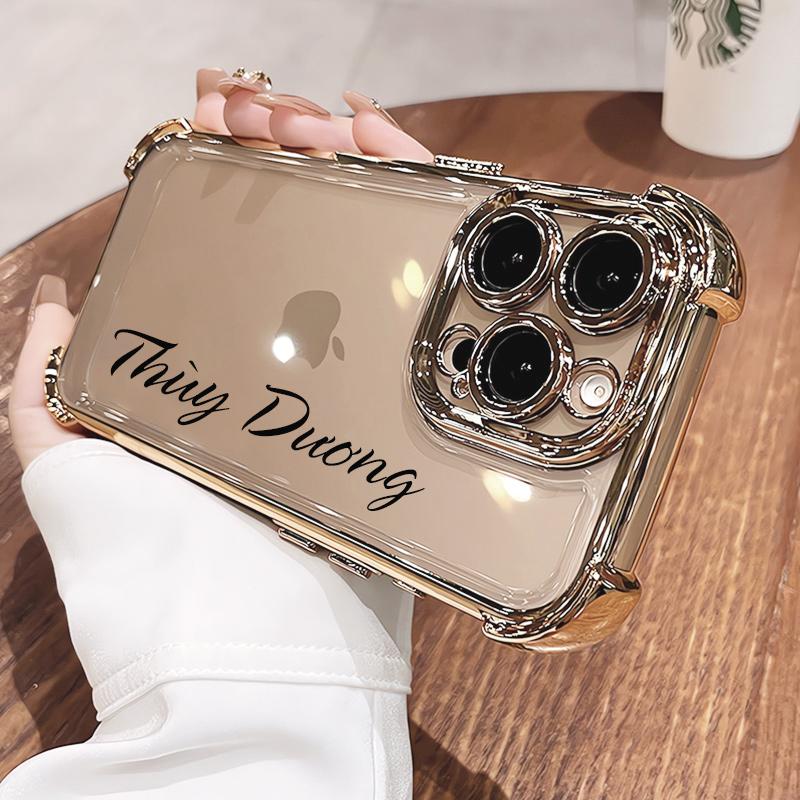 Product Introduction of Ốp Điện Thoại, Thiết Kế Tên Tùy Chỉnh Cá Tính, Chống Sốc, Trong Suốt, Thích Hợp Cho iPhone 16 Pro Max, 15, 12, 13, 14, 11 Pro Max, Ốp Lưng 1