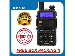 HT Bao Feng UV5R 2800 MAH UV 5R UV-5R 8 Watt VHF UHF Dualband bao feng Adaptor Walkie Led dengan Transceiver FM Talkie