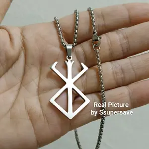 Berserk Anime Brand of Sacrifice Kalung Titanium pendants Titanium Liontin Aloy