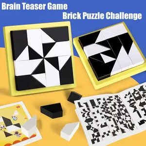 OBC TOYS Mainan Edukasi 3D Brick Puzzle Board Geometri Pelatihan Penalaran Berpikir Logis Mainan Anak Laki Laki Mainan Anak Perempuan Kado Anak Laki Laki Kado Anak Perempuan Hampers Ultah Anak Mainan Edukasi