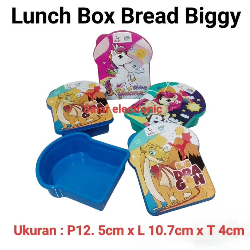 Lunch Box BREAD / Kotak Box Roti Sandwich / Tempat Bekal Makanan Serbaguna Murah / Kado Souvenir Ulang tahun biggy 0