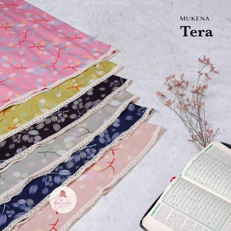 mukena rayon printing tera 2in1 (free tasbih) // cuci gudang last stock 7