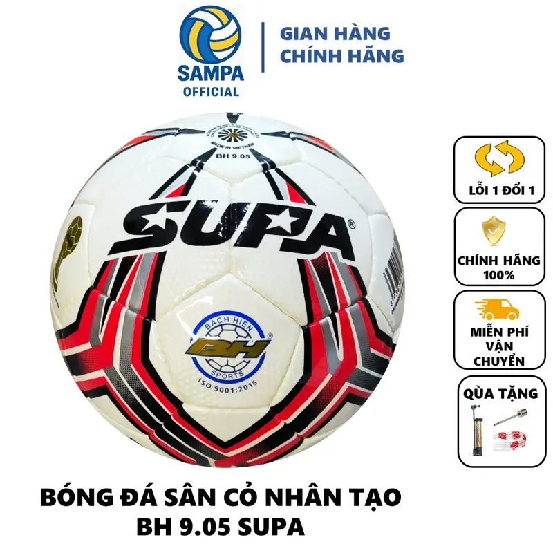 Qủa Bóng Đá  SUPA  BH 9.05 Khâu Tay Chuyên dụng dành riêng cho sân nhân tạo Thi Đấu 2
