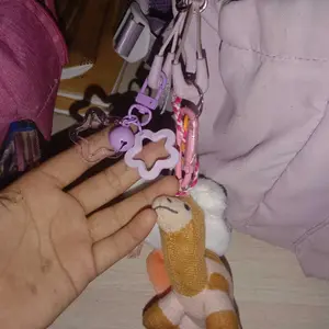 [MILOLI] 1Pcs Gantungan Kunci STARS CHAIN WITH BELL Keychain Aksesoris Keyring Bag - F0270