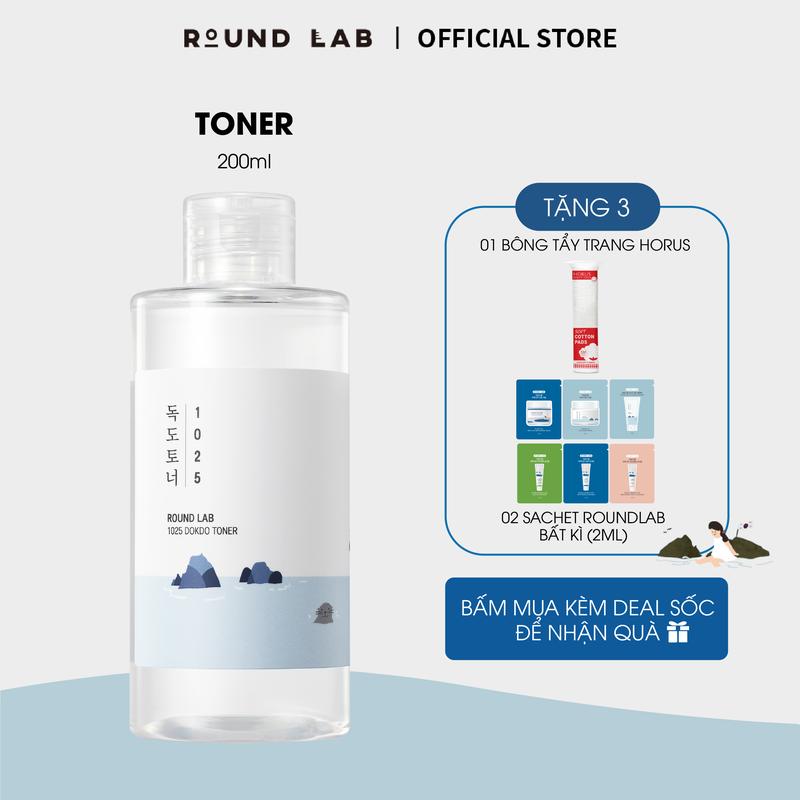 Nước hoa hồng Round Lab 1025 Dokdo Toner 200ml
