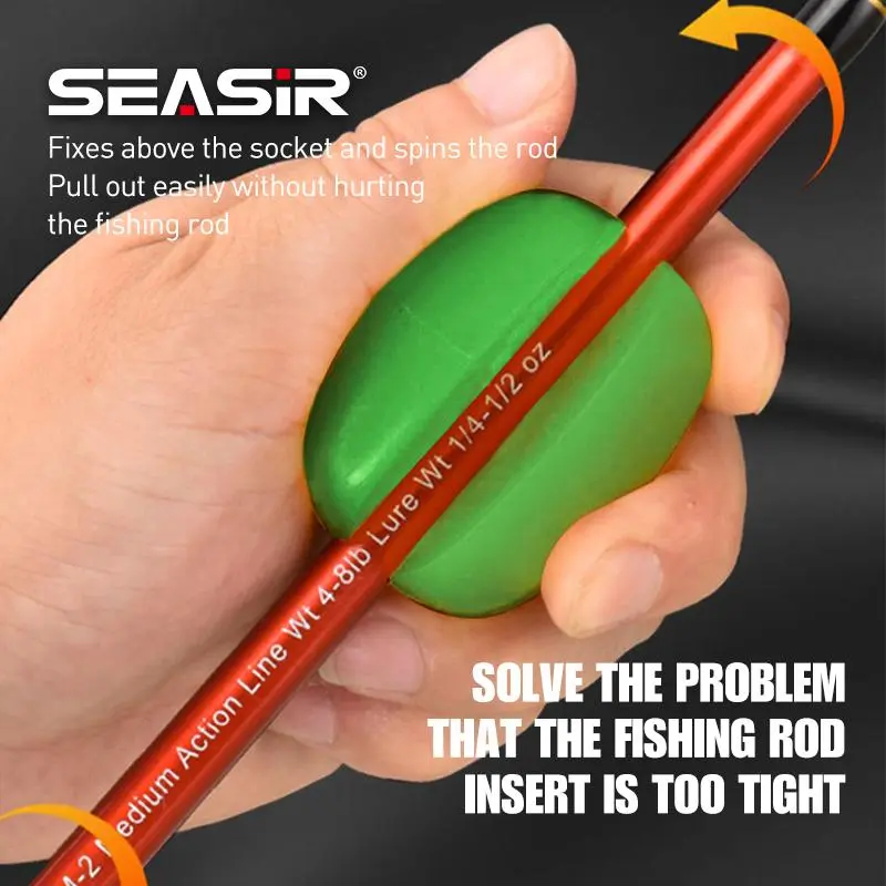 SEASIR-Bóng Cố Định Cho Cần Câu, Bảo Vệ Bóng Silicon, Giá Đỡ Chống Va Chạm, Dụng Cụ Rút Cần Câu, Nút Chặn, Phụ Kiện Câu Cá 2