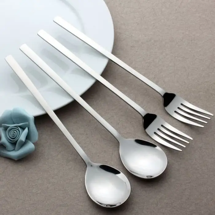 Sendok Garpu Korea / Alat Makan Sujeo Korean Spoon Fork Set Stainless - SENDOK STAINLES Kitchenware 2