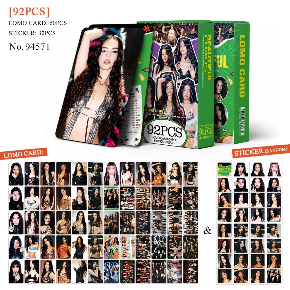 KATSEYE CARD Sticker BEAUTIFULCHAOS SOPHIA LARA Yoonchae MEGAN