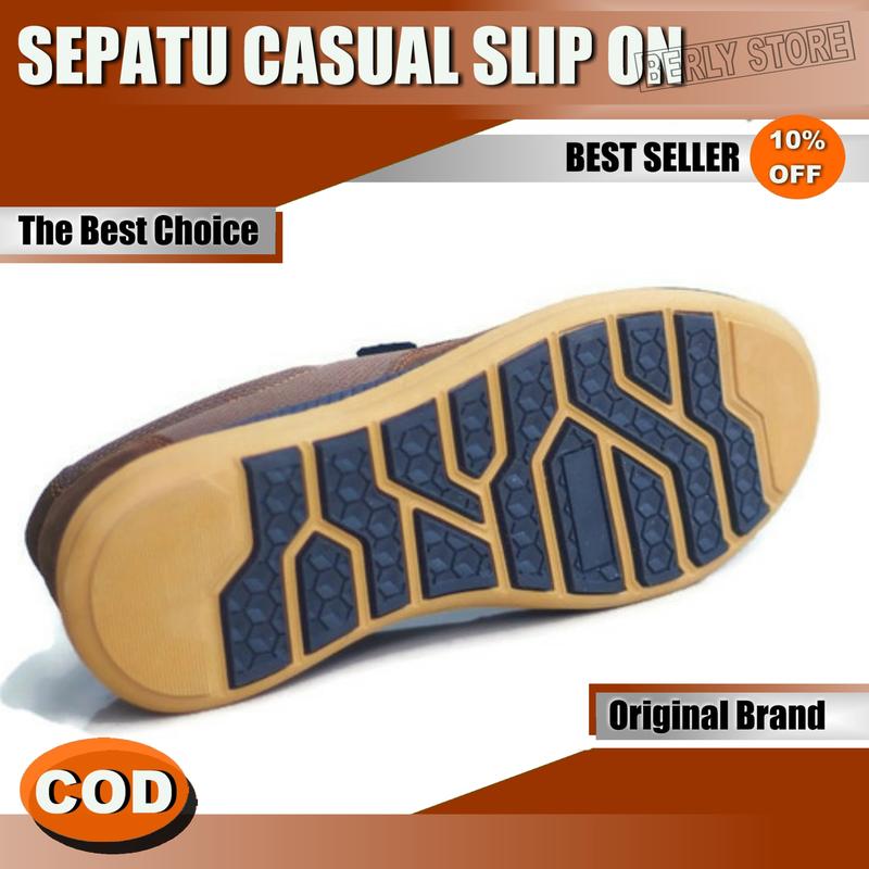 SEPATU SLIP ON PRIA J 29 / SEPATU COWOK / SEPATU KERJA PRIA / SEPATU CASUAL 4
