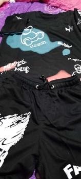 Product Review of Setelan PRESSIONE SET Baju dan Celana Pendek Unisex Pria Wanita dengan Fit yang Nyaman dan Keren Kaos Motif Dewasa from E**a 0