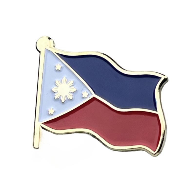 Pin Kolar Bendera Filipina, Bersalut Emas dengan Enamel, Pin - TikTok ...