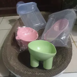 FOCAT Pet Bowl Neck Protection M92 Tempat Makan Hewan Peliharaan Kaki Tinggi / Pet Feeder