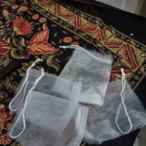 (DAPAT 4 BIJI ) KANTONG JARING SABUN BATANG / JARING SABUN BATANG PEMBUAT BUSA 2 LAYER Tempat
