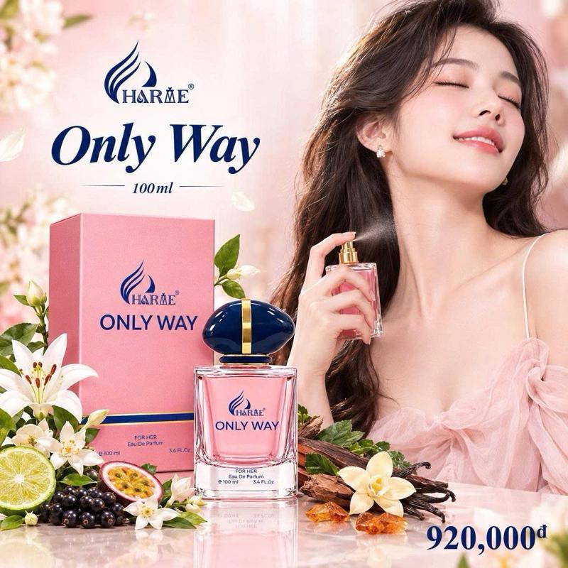 Harae Only Way - Nước Hoa Nữ 100ml - Hương Thơm Tinh Tế - Sản Phẩm Chăm Sóc Bản Thân