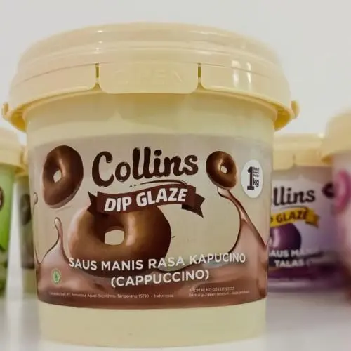 Collins Dip Glaze 1 KG SEMUA RASA LENGKAP | Selai Collins Choco Tiramisu 6