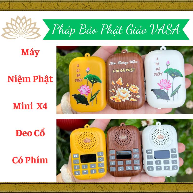 Máy Niệm Phật VASA Mini X4 Có Chế Độ Ghi Âm Âm Thanh Chất Lượng Cao