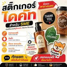 สติ๊กเกอร์ไดคัท (แบบตารางเมตร)