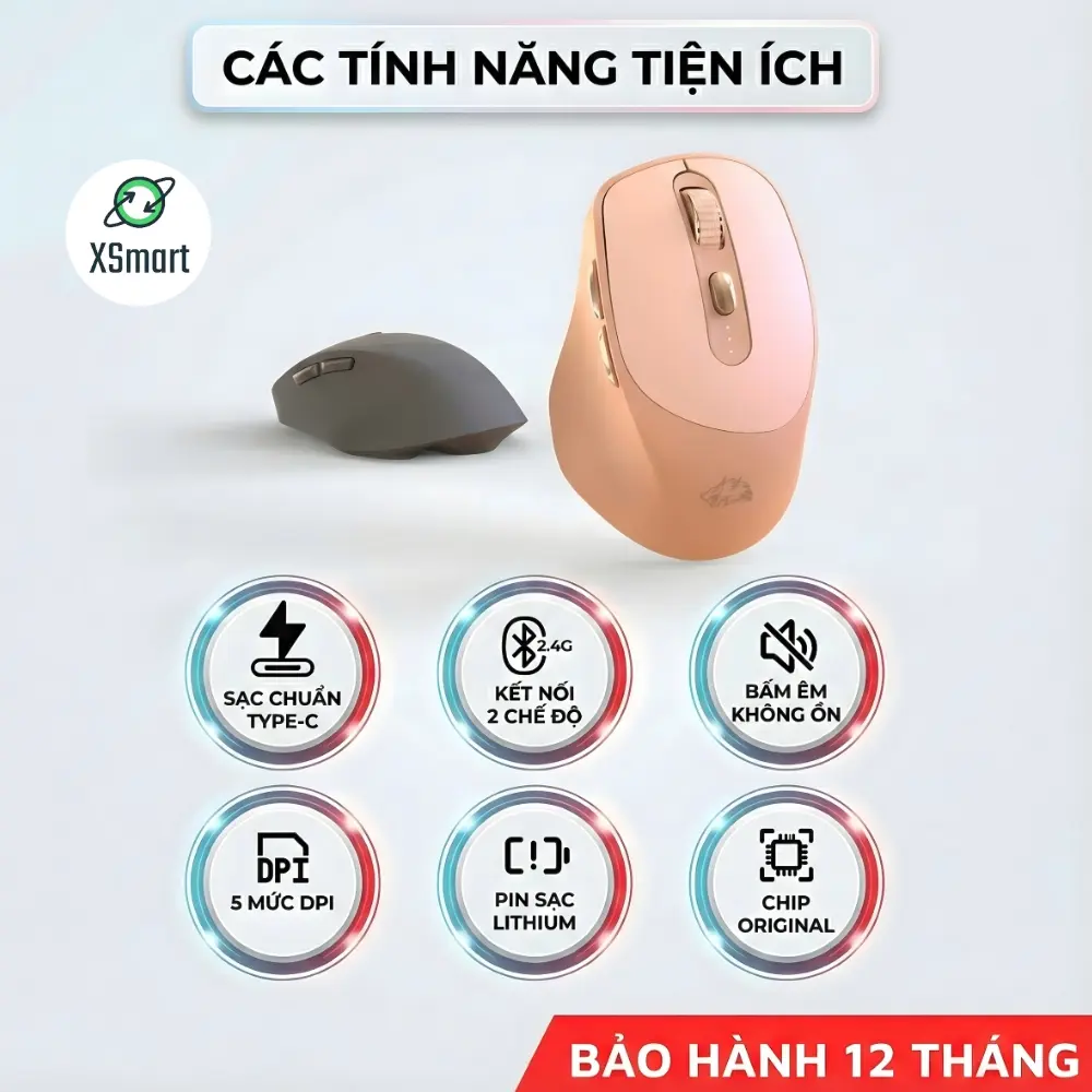 Chuột Không Dây Máy Tính Bluetooth X7 Wireless Pin Sạc Kết Nối 2 Chế Độ Cho Mọi Thiết Bị Máy Tính, Laptop | BigBuy360 - bigbuy360.vn Chuột Không Dây Máy Tính Bluetooth X7 Wireless Pin Sạc Kết Nối 2 Chế Độ Cho Mọi Thiết Bị Máy Tính, Laptop | BigBuy360 - bigbuy360.vn