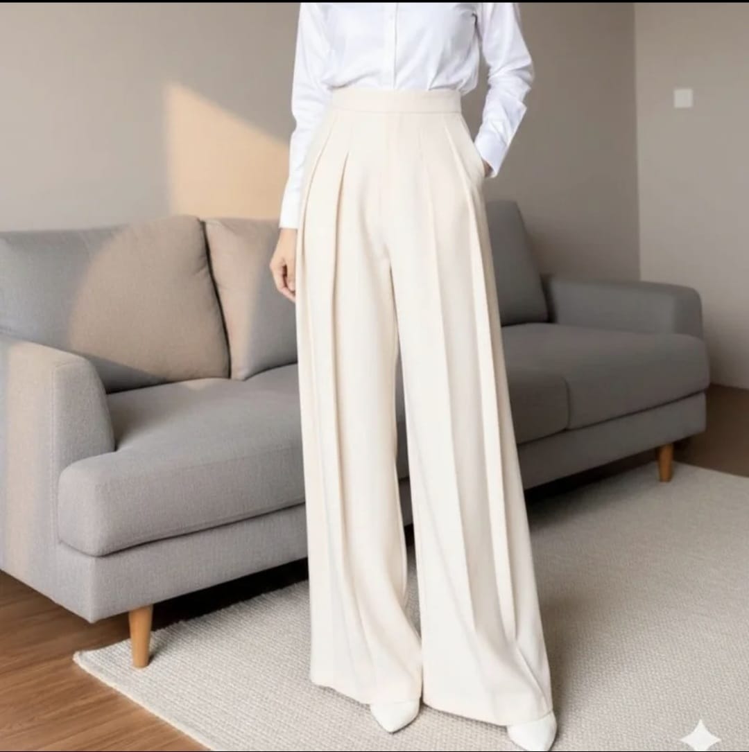 Lavie Pants - Culote Palazzo Highwaist Celana Panjang Wanita - Fashion Muslim kasual Trendy - Viral