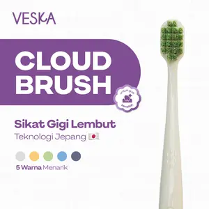 Veska by LEKA - Cloud Brush - Sikat Gigi Jepang Gusi Sensitif