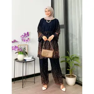 Tunik Semprot Ld 120 Bahan Rayon Super Grade A Adem / Oneset Tunik Jumbo / Bb 85kg