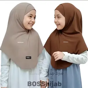 BOSShijab anak/ jilbab instan anak bergo ZEEVA non ped daily kids usia 0-10th nyaman untuk anak sehari hari