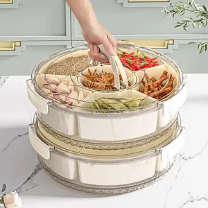 Muzy Toples Bulat Makanan Putar 360 Derajat Kedap Udara dilengkapi Gagang Handle Nyaman HSB856 Muzy Toples Bulat Makanan Putar 360 Derajat Kedap Udara dilengkapi Gagang Handle Nyaman HSB856