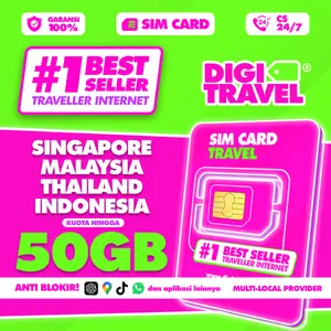 SIM Card Singapore Malaysia Thailand Indonesia Kuota Besar Data Internet Roaming | DIGITRAVEL SIM Card Singapore Malaysia Thailand Indonesia Kuota Besar