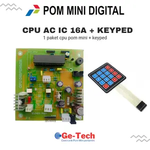 Mesin Elektrikal CPU Pom Mini Digital plus keyped tombol pom mini