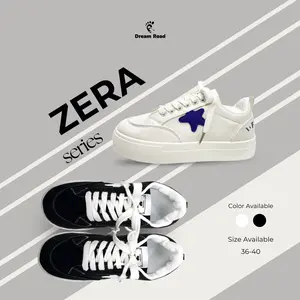 [Sportyfemme] Sepatu Wanita Zera - Sepatu Casual Wanita Yang Lucu Dan Nyaman Saat Digunakan - Warna Hitam, Dan Putih